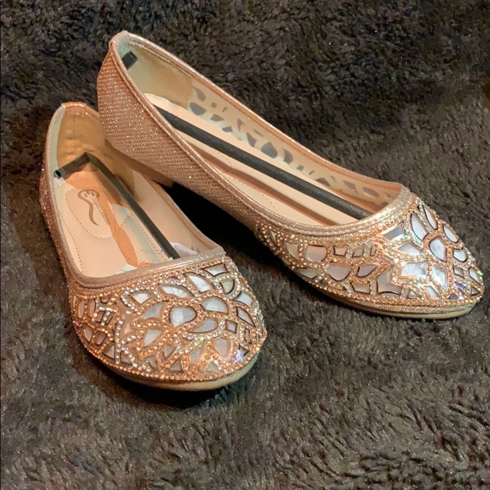 Rose Gold flats!